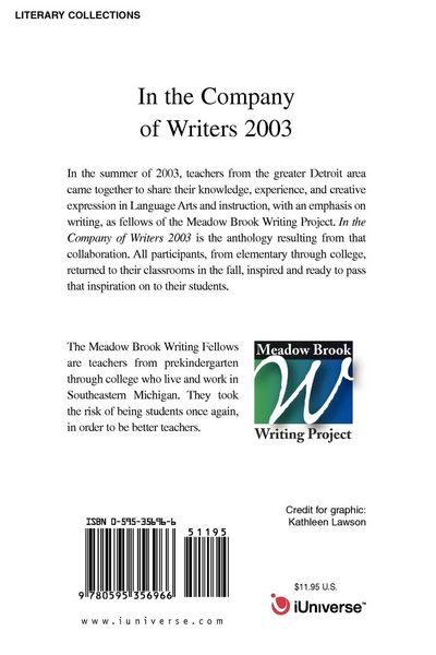 Produktbild: In the Company of Writers 2003