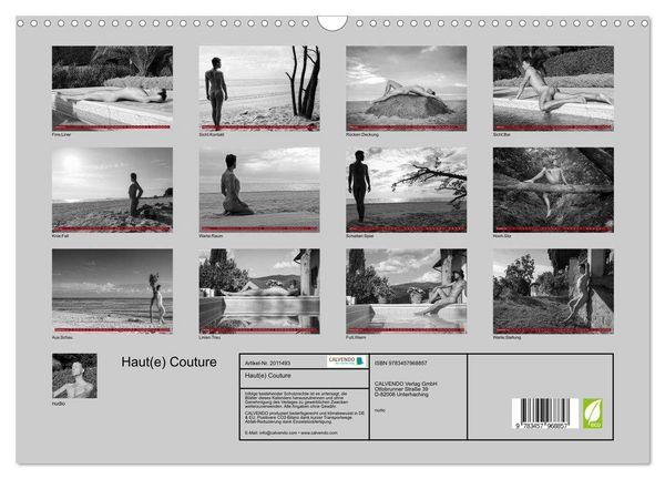 Produktbild: Haut(e) Couture (Wandkalender 2026 DIN A3 quer), CALVENDO Monatskalender