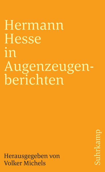 Produktbild: Hermann Hesse in Augenzeugenberichten