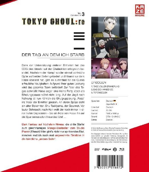 Produktbild: Tokyo Ghoul:re (3.Staffel) - Blu-ray 3