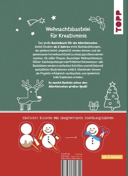 Produktbild: Das große Bastelbuch für die Allerkleinsten Weihnachten