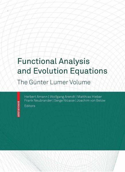 Produktbild: Functional Analysis and Evolution Equations