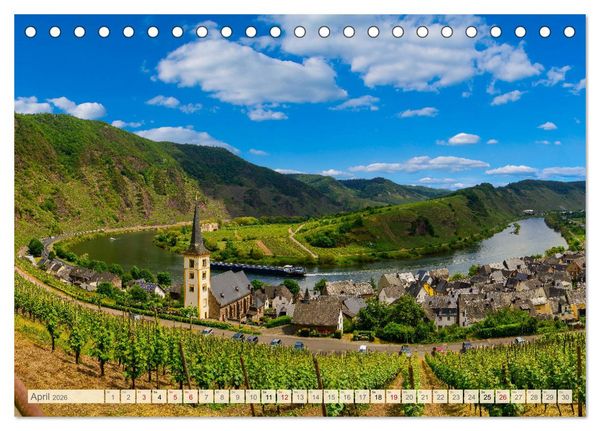 Produktbild: Die Mosel von Metz bis Koblenz (Tischkalender 2026 DIN A5 quer), CALVENDO Monatskalender
