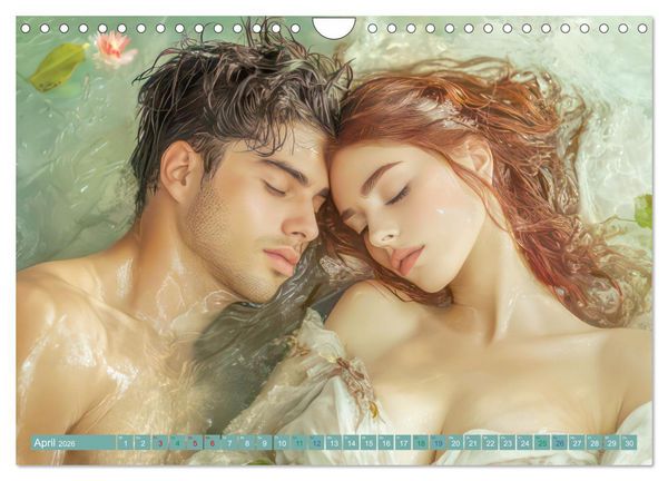Produktbild: Zarte anmutige Romanzen (Wandkalender 2026 DIN A4 quer), CALVENDO Monatskalender