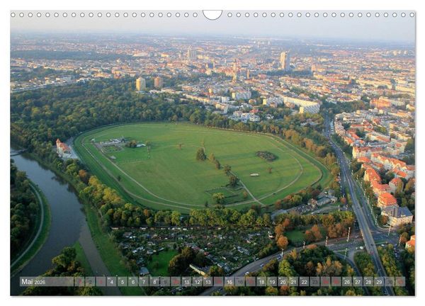 Produktbild: &Uuml;ber den D&auml;chern von Leipzig (Wandkalender 2026 DIN A3 quer), CALVENDO Monatskalender