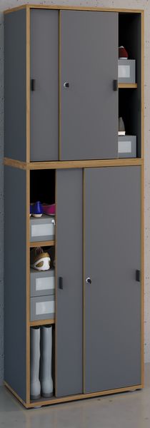 Produktbild: B&uuml;roschrank Aktenschrank Schiebet&uuml;ren Salia 5fach