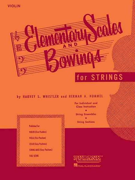 Produktbild: Elementary Scales and Bowings - Violin