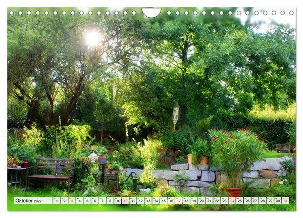 Produktbild: Momente im Garten (Wandkalender 2027 DIN A4 quer), CALVENDO Monatskalender