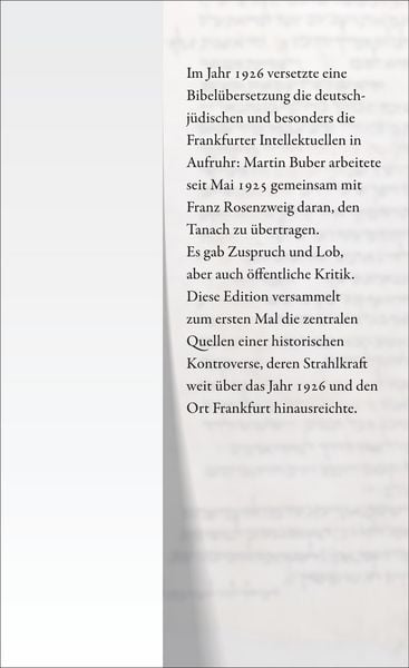 Produktbild: Die Bibel&uuml;bersetzung von Buber-Rosenzweig