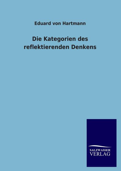 Produktbild: Die Kategorien des reflektierenden Denkens