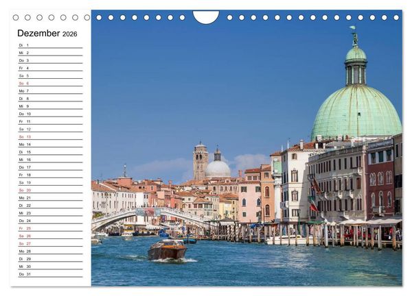 Produktbild: VENEDIG Eine Tour auf dem Canal Grande (Wandkalender 2026 DIN A4 quer), CALVENDO Monatskalender
