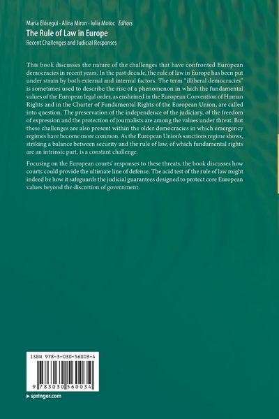 Produktbild: The Rule of Law in Europe