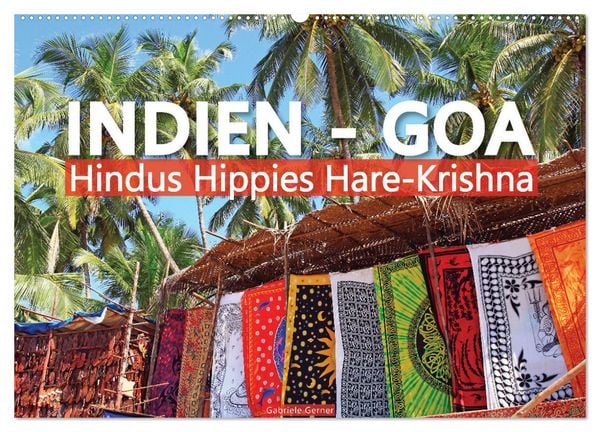 Produktbild: Indien - Goa Hindus Hippies Hare-Krishna (Wandkalender 2026 DIN A2 quer), CALVENDO Monatskalender