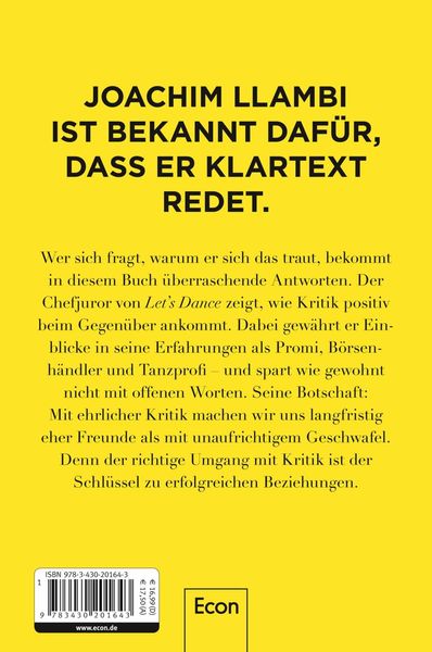 Das wollte ich Ihnen schon immer mal sagen von Joachim Llambi