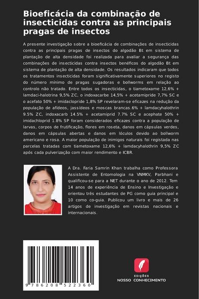 Produktbild: Bioefic&aacute;cia da combina&ccedil;&atilde;o de insecticidas contra as principais pragas de insectos