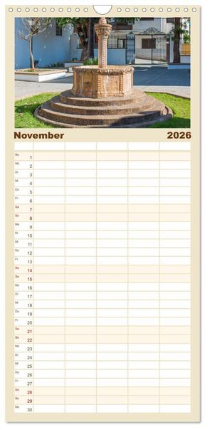 Produktbild: Familienplaner 2026 - Gran Canaria &ndash; Natur trifft Geschichte mit 5 Spalten (Wandkalender, 21 x 45 cm) CALVENDO
