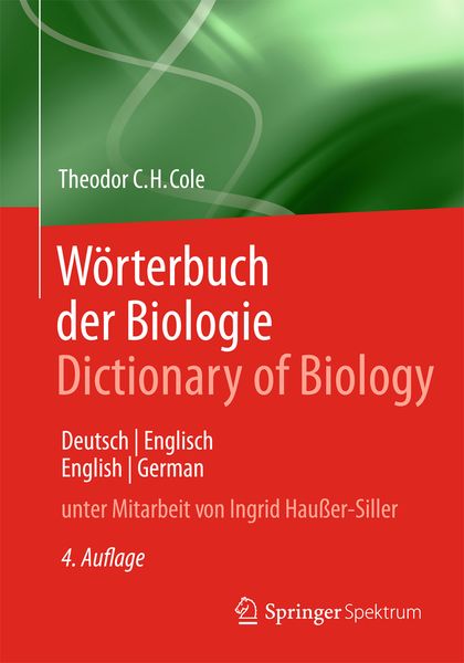 Wörterbuch der Biologie Dictionary of Biology