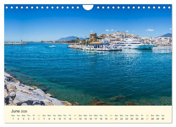Produktbild: Costa del Sol - the sunny side of Andalusia (Wall Calendar 2026 DIN A4 landscape), CALVENDO 12 Month Wall Calendar
