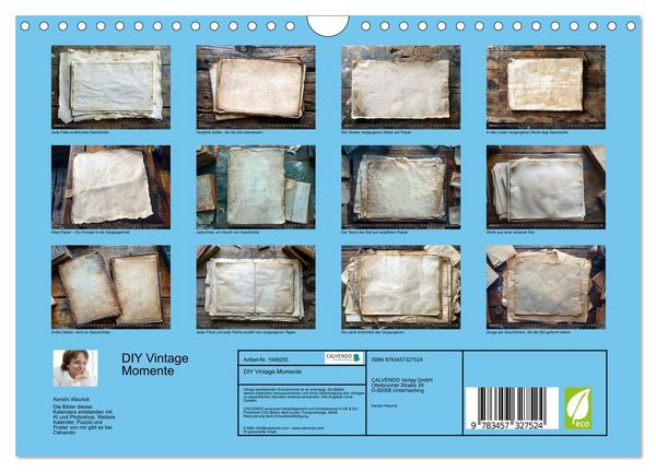 Produktbild: DIY Vintage Momente (Wandkalender 2026 DIN A4 quer), CALVENDO Monatskalender