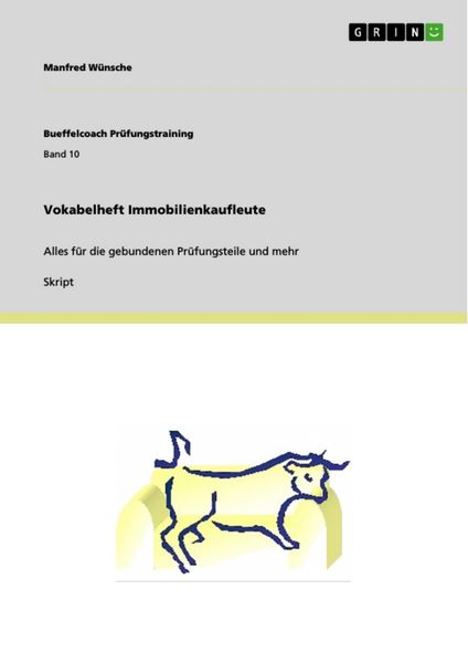 Produktbild: Vokabelheft Immobilienkaufleute