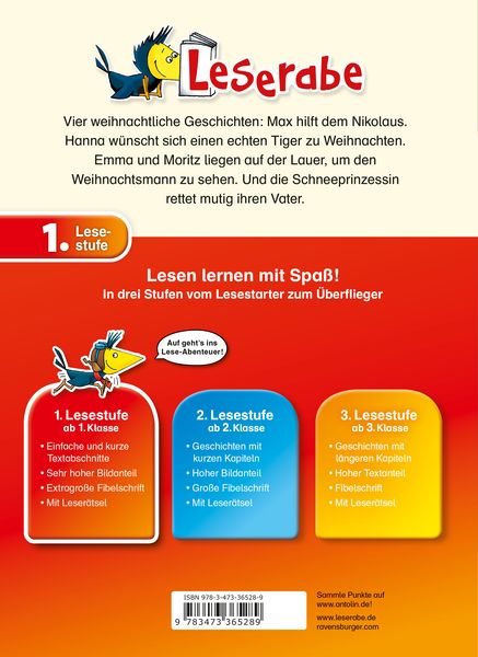 Produktbild: Leserabe Sonderausgaben - Die allerschönsten Weihnachtsgeschichten für Erstleser