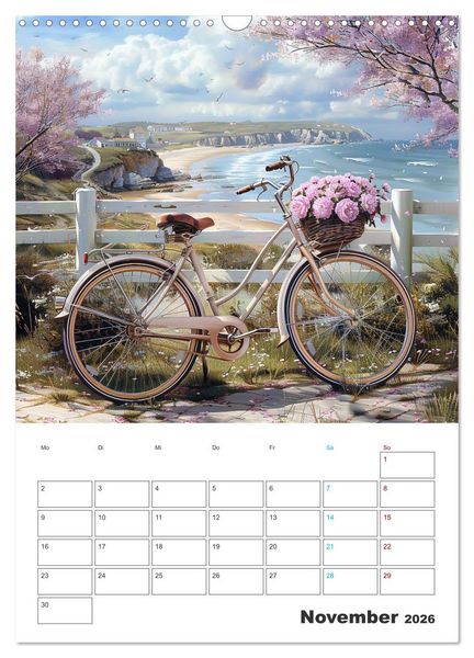 Produktbild: Fahrradpoesie (Wandkalender 2026 DIN A3 hoch), CALVENDO Monatskalender