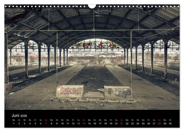 Produktbild: Verlassene Orte. Alter Postbahnhof Leipzig (Wandkalender 2026 DIN A3 quer), CALVENDO Monatskalender