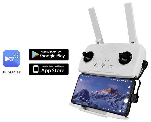 Produktbild: Hubsan Zino Mini Pro-2025 Quadrocopter RtF Kameraflug Wei&szlig; (matt)