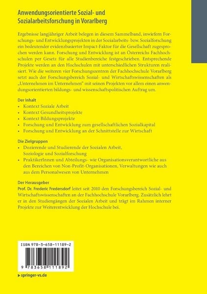 Produktbild: Anwendungsorientierte Sozial- und Sozialarbeitsforschung in Vorarlberg