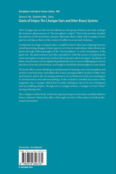 Produktbild: Giants of Eclipse: The &zeta; Aurigae Stars and Other Binary Systems