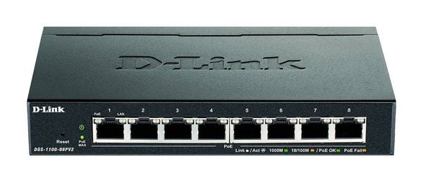 D-Link DGS-1100-08PV2/E DGS-1100-08PV2/E Netzwerk Switch RJ45 8 Port 16 GBit/s PoE-Funktion