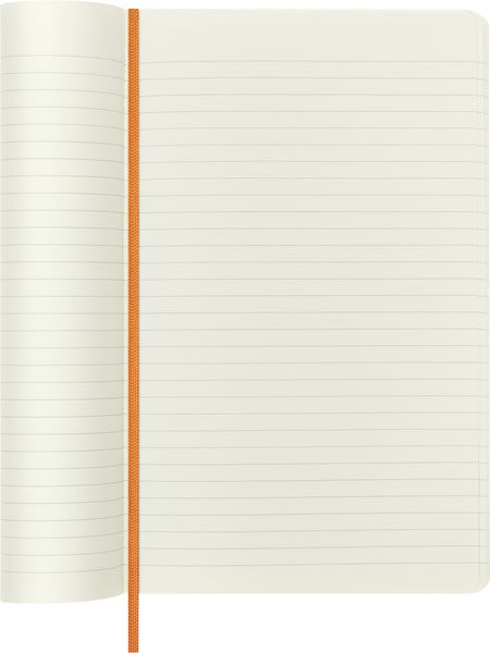 Produktbild: Moleskine Vegea Capri Notizbuch Large/A5 liniert weicher Einband orange in Box