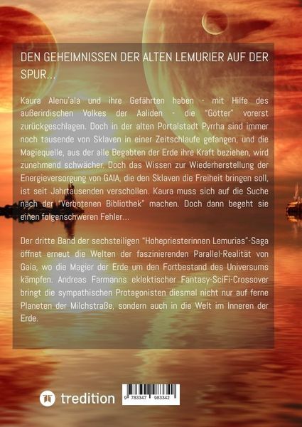 Produktbild: Die verbotene Bibliothek - Ein kosmisches Fantasy-Abenteuer in Lemuria und in der Welt im Inneren der Erde