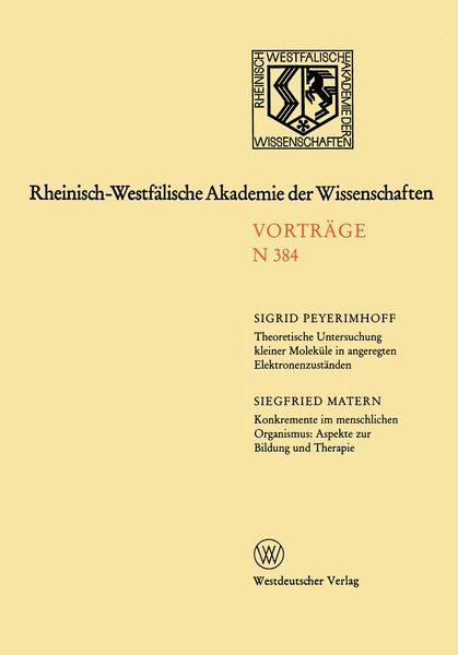 Produktbild: Rheinisch-Westf&auml;lische Akademie der Wissenschaften