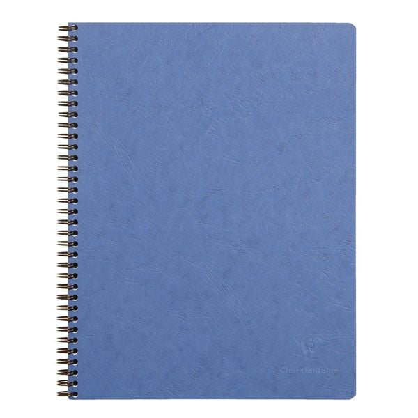 Produktbild: Age Bag Collegeblock mit Doppelspirale, A4+ 80 Blatt abtrennbar, perforiert, 4-fach gelocht, kariert, Einband blau