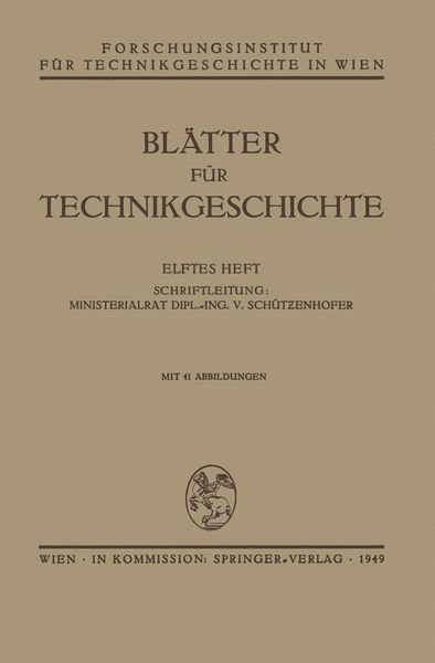 Produktbild: Bl&auml;tter f&uuml;r Technikgeschichte