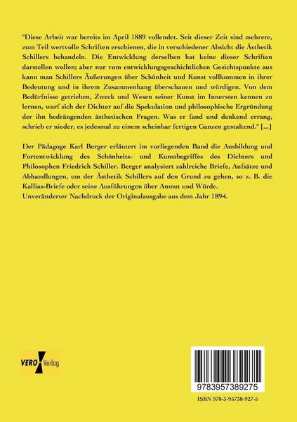 Produktbild: Die Entwicklung von Schillers &Auml;sthetik