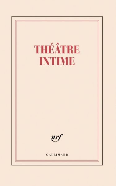 Produktbild: Th&eacute;&acirc;tre intime : grand carnet lign&eacute;