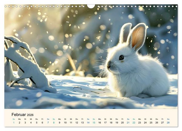 Produktbild: Tierkinder in Eis und Schnee (Wandkalender 2026 DIN A3 quer), CALVENDO Monatskalender