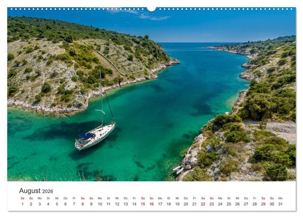 Produktbild: Segeln - Kurs aufs offene Meer. (Wandkalender 2026 DIN A2 quer), CALVENDO Monatskalender