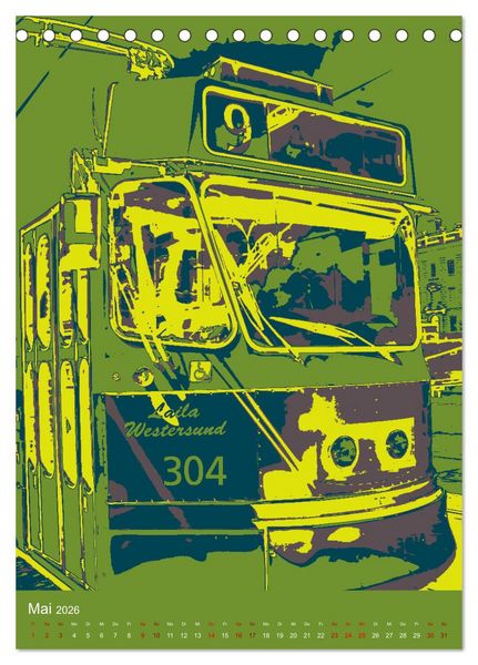 Produktbild: POP-ART meets G&ouml;teborg (Tischkalender 2026 DIN A5 hoch), CALVENDO Monatskalender