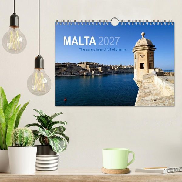 Produktbild: Malta. The sunny island full of charm. (Wall Calendar 2027 DIN A4 landscape), CALVENDO 12 Month Wall Calendar