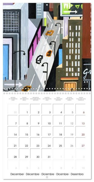 Produktbild: NEW YORK, d'hier &agrave; aujourd'hui (Calendrier mural carr&eacute; 2026 30x30 cm) Calendrier double avec une page pour vos prises de notes