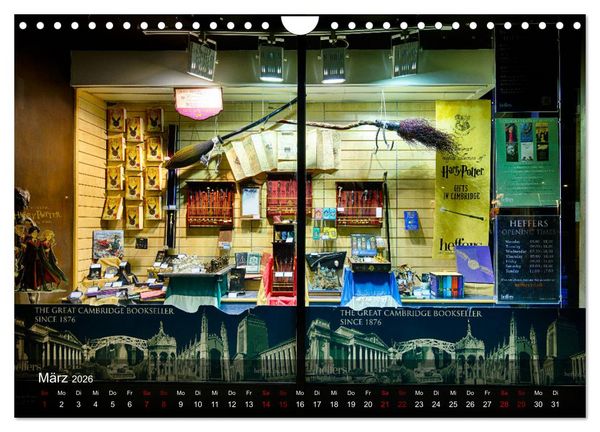 Produktbild: Cambridge street view (Wandkalender 2026 DIN A4 quer), CALVENDO Monatskalender