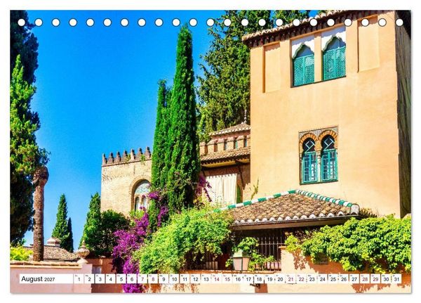 Produktbild: Sonniges Andalusien (Tischkalender 2027 DIN A5 quer), CALVENDO Monatskalender