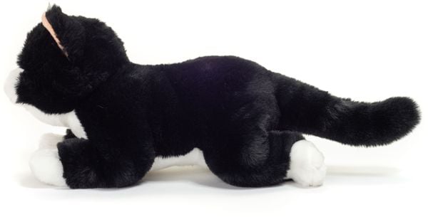 Produktbild: Teddy Hermann 91835 - Schlenkerkatze schwarz, Stofftier, Pl&uuml;schtier, 30 cm