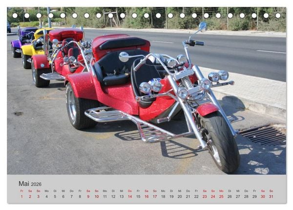 Produktbild: Trikes - Unterwegs auf drei R&auml;dern (Tischkalender 2026 DIN A5 quer), CALVENDO Monatskalender