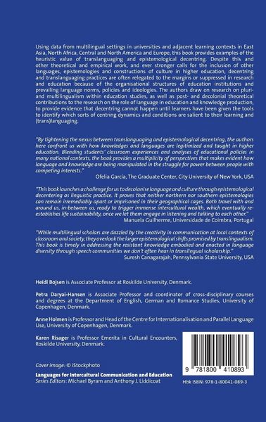 Produktbild: Translanguaging and Epistemological Decentring in Higher Education and Research