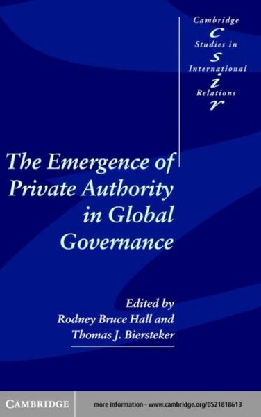 Produktbild: Emergence of Private Authority in Global Governance