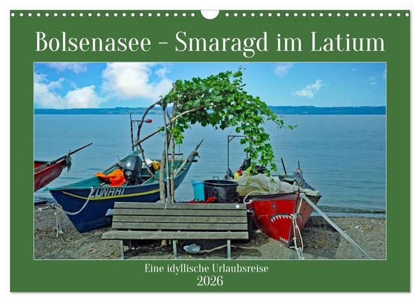 Produktbild: Bolsenasee Smaragd im Latium (Wandkalender 2026 DIN A3 quer), CALVENDO Monatskalender